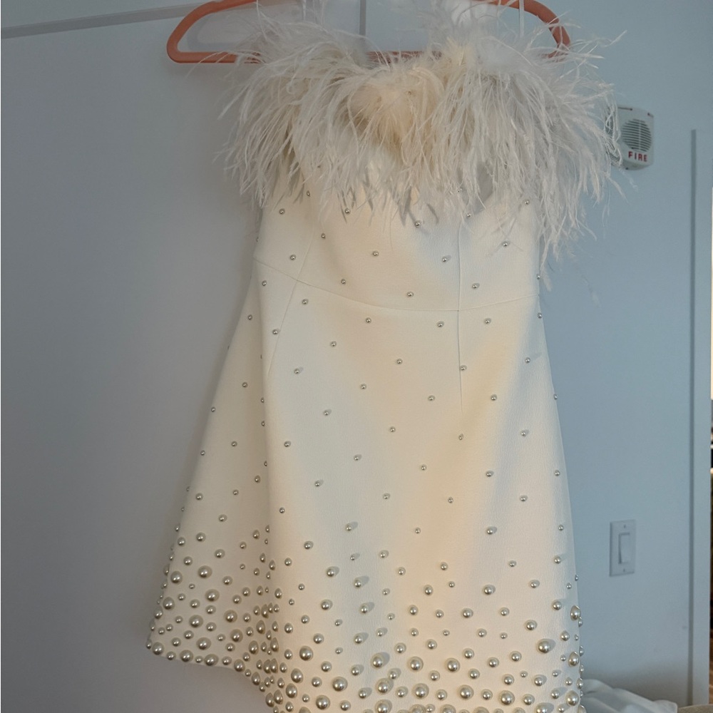 NEW WITH TAGS Rebecca Valliance Therese Pearl Mini Dress